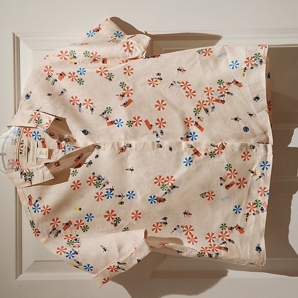 Cynthia Rowley 100% linen blouse - Picture 2 of 8